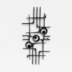 Paul Evans Belgian Brutalist Aluminum Door Grill Decoration - 3560464