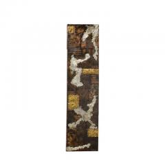 Paul Evans Brutalist 4 Panel Wall Mounted Sculpture in Mixed Metal Patchwork by Paul Evans - 3108849