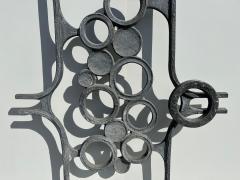 Paul Evans Brutalist Aluminum Door Grill Wall Sculpture - 3556987