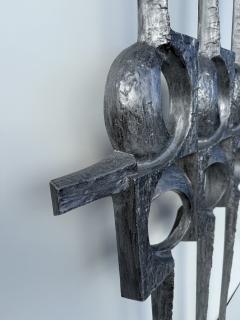 Paul Evans Brutalist Cast Aluminum Door Decor Wall Sculpture - 4429563