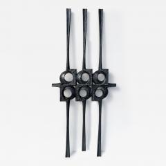 Paul Evans Brutalist Cast Aluminum Door Decor Wall Sculpture - 4434872