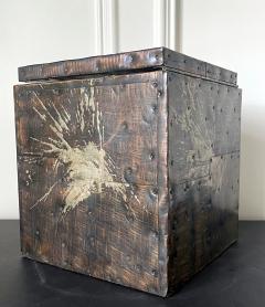 Paul Evans Brutalist Metal Patchwork Box with Insert Paul Evans - 2394917