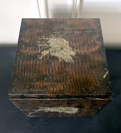Paul Evans Brutalist Metal Patchwork Box with Insert Paul Evans - 2394919