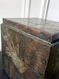 Paul Evans Brutalist Metal Patchwork Box with Insert Paul Evans - 2394923