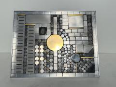 Paul Evans Brutalist Mosaic Aluminum Coffee Table - 4480104