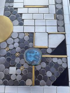 Paul Evans Brutalist Mosaic Aluminum Coffee Table - 4480106