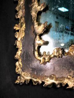 Paul Evans Brutalist Torch Cut Framed Rectangular Mirror in the Manner of Paul Evans - 413403