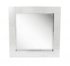 Paul Evans Chrome Midcentury Square Cityscape Mirrors in the Style of Paul Evans - 4292928