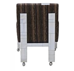 Paul Evans Cityscape Fabric Desk Arm Side Chair with Castors by Paul Evans Inc - 1804079