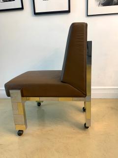 Paul Evans Cityscape Leather Desk Chair with Castors by Paul Evans for Directional - 1029049