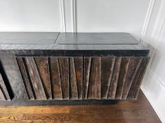 Paul Evans Deep Relief Steel Front Sideboard Cabinet PE 42 by Paul Evans - 3665657