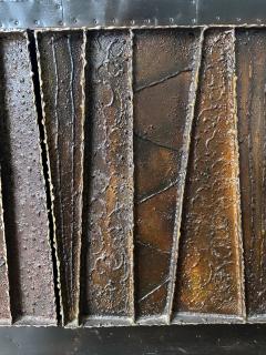 Paul Evans Deep Relief Steel Front Sideboard Cabinet PE 42 by Paul Evans - 3665659