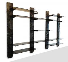 Paul Evans Exceptional Large Signed Paul Evans 1969 Directional Sclupted Bronze Wall Unit - 3208642