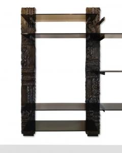 Paul Evans Exceptional Large Signed Paul Evans 1969 Directional Sclupted Bronze Wall Unit - 3208728