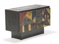 Paul Evans Fine patch welded steel cabinet by Paul Evans - 1172963