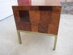 Paul Evans Handsome Burled Walnut Patchworks Paul Evans Style Lane Side End Table - 1820692