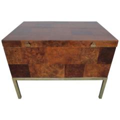Paul Evans Handsome Burled Walnut Patchworks Paul Evans Style Lane Side End Table - 1820694