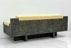 Paul Evans Important Paul Evans Studio Sculpted Bronze and Resin Sofa Signed 1971 - 3176121