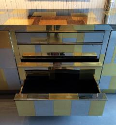 Paul Evans Large Cityscape Credenza in Brass and Chrome by Paul Evans - 63037