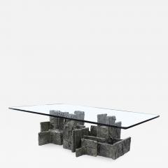 Paul Evans Large Coffee Table in Sculpted Bronze by Paul Evans - 142847