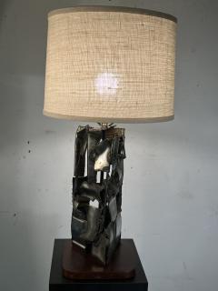 Paul Evans MID CENTURY BRUTALIST WELDED TORCH CUT LAMP - 3347006