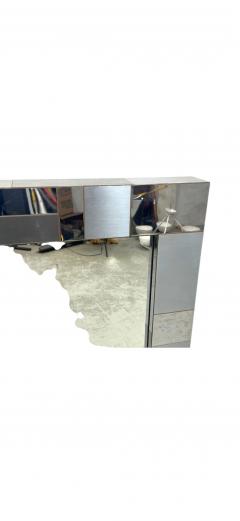 Paul Evans MONUMENTAL SATIN POLISHED CHROME CITYSCAPE MIRROR BY PAUL EVANS - 4439154