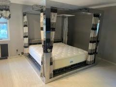 Paul Evans Magnificent Paul Evans Chrome Cityscape Kingsize Bed Mid CCentury Modern - 3396864