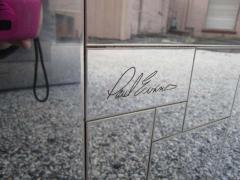 Paul Evans Magnificent Signed Paul Evans Burled Wood and Chrome Cityscape Dining Table - 1612809