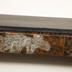 Paul Evans Mid Century Brutalist Patchwork Granite Top Wall Mounted Console by Paul Evans - 3352972