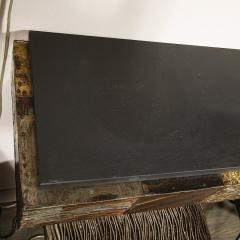 Paul Evans Mid Century Brutalist Patchwork Granite Top Wall Mounted Console by Paul Evans - 3352978