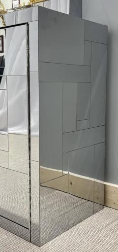 Paul Evans Mid Century Modern Paul Evans Cityscape Mirrored Cabinet and Mirror Vanity - 2485715