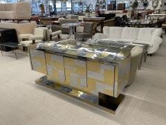 Paul Evans Original Paul Evans Cabinet Sideboard Cityscape Brass and Chrome Signed - 2987704