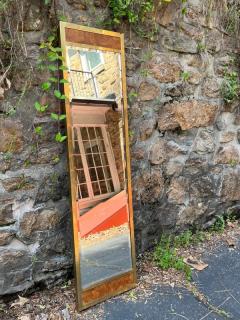 Paul Evans PATCHWORK WOOD AND BRASS MIRROR ATTRIBUTED TO PAUL EVANS - 2533222