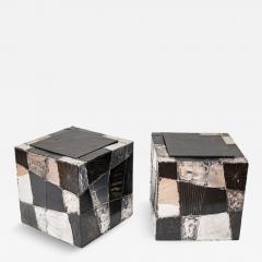 Paul Evans Pair of Argente Cubes Model PE 37 by Paul Evans - 4127591