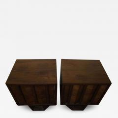 Paul Evans Pair of Brutalist Paul Evans Style Night Stands Pedestal Mid century - 1769230