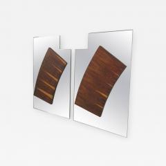 Paul Evans Pair of Large Rosewood Mirrors in the Style of Paul Evans for Directional - 597546