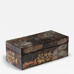 Paul Evans Paul Evans Box for America House Copper Bronze and Pewter Hinged Signed - 3940282