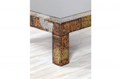 Paul Evans Paul Evans Brutalist Mixed Metal Coffee Table for Directional - 2525826