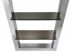 Paul Evans Paul Evans Chrome Cityscape Wall Shelving or Bookshelf - 982525