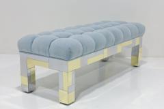 Paul Evans Paul Evans Cityscape Bench in Biscuit Tufted Holly Hunt Alpaca Signed - 3795111