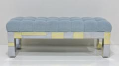 Paul Evans Paul Evans Cityscape Bench in Biscuit Tufted Holly Hunt Alpaca Signed - 3795114