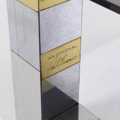 Paul Evans Paul Evans Cityscape Mid Century Brass and Chrome Freestanding Bookcase - 4208554