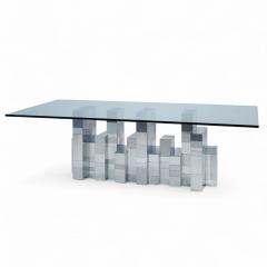 Paul Evans Paul Evans Cityscape Mid Century Chrome Dining Table - 4355730