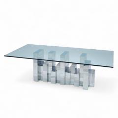 Paul Evans Paul Evans Cityscape Mid Century Chrome Dining Table - 4355733