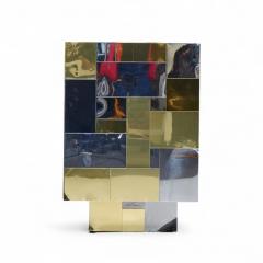 Paul Evans Paul Evans Cityscape Mid Century Chrome and Brass Cabinet Credenza - 4378384