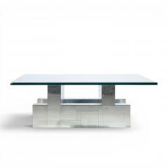 Paul Evans Paul Evans Cityscape Mid Century Chrome and Stainless Steel Coffee Table - 4604043