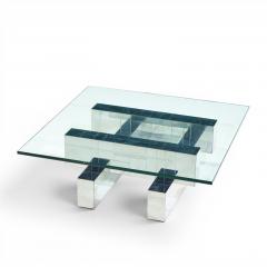 Paul Evans Paul Evans Cityscape Mid Century Chrome and Stainless Steel Coffee Table - 4604052