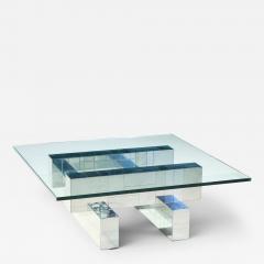 Paul Evans Paul Evans Cityscape Mid Century Chrome and Stainless Steel Coffee Table - 4604444