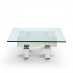 Paul Evans Paul Evans Cityscape Mid Century Chrome and Stainless Steel Coffee Table - 4604222