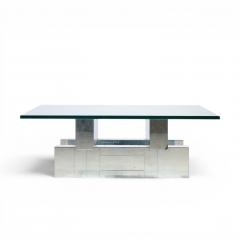 Paul Evans Paul Evans Cityscape Mid Century Chrome and Stainless Steel Coffee Table - 4604223